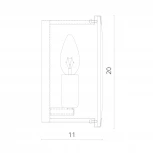 Настенный светильник Divinare Ostin 1100/02 AP-1 (220V, хрусталь)