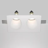 Встраиваемый светильник Gyps Modern GU10 2x35Вт Maytoni Technical DL002-1-02-W