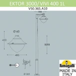 Наземный фонарь Fumagalli Vivi V50.365.A10.AXH27 (220V, IP65)