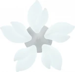 Потолочная люстра светодиодная Natali Kovaltseva Effect LED LAMPS 81116 с пультом ДУ, моб. приложением 100W, белый, LED (регулировка яркости, 220V, цветы, листья)