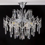 Потолочная люстра каскадная на штанге Citilux Селена CL302160 (220V, хрусталь)