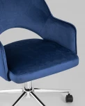 Кресло компьютерное Кларк велюр синий УТ000005057