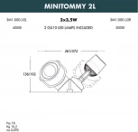Архитектурная подсветка Fumagalli MiniTommy 3M1.000.000.AXU2L (220V, IP66)
