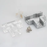 Соединитель тройной Arlight ARL-CLEAR-U15-2x90 (26x15mm) (Металл) 022703