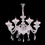 Подвесная люстра Citilux Ирида CL351180 (220V, хрусталь, на цепи, подсвечник, свеча)