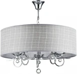Подвесная люстра Freya Bertrand FR5906-PL-05C-CH (220V, на цепи, узор в клетку)