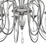 Подвесная люстра Lumion Laoka 8032/10 хром, металл/хрусталь Е14 10*40W 220V (подвески, на цепи, подсвечник, свеча)