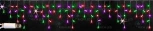 Гирлянда светодиодная Бахрома разноцветная с мерцанием 220B, 112 LED, провод белый, IP65 RL-i3*0.5F-CW/RGP Rich LED