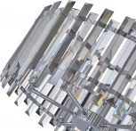 Потолочная люстра на штанге Arte Milano Sorrento-5209 375209/5/80/390 CR (220V, круглые)