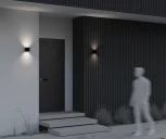 Настенный светильник уличный Maytoni Fulton O572WL-L6B (LED, 220V, куб, IP54)