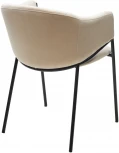Стул M-City ДИЛЛ, цвет H-06 Бежевый, велюр / черный каркас
