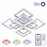 Умная потолочная люстра RGB Citilux Марсель Смарт CL232A180E (LED, 220V, умный дом - Алиса, Маруся, Сири)