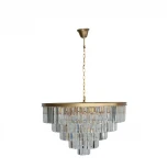 Подвесная люстра каскадная Loft IT Prism Clear 10019/800C (220V, хрусталь, на цепи)