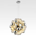 Подвесная люстра Lussole Haines LSP-8406 (220V, на тросе, шар, шарики, IP21)