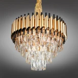 Подвесная люстра Omnilux 819 OML-81903-12 (220V, хрусталь, на цепи, круглые)