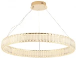 Подвесной светильник Crystal Lux MUSIKA SP70W LED GOLD (220V, на тросе, кольцо)