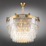 Подвесная люстра каскадная Aployt Mariz APL.813.13.15 (220V, хрусталь, на цепи)