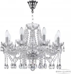 Подвесная люстра Bohemia 5413 5413/8/200 Ni Clear/M-1H (220V, подвески, на цепи)