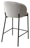 Полубарный стул WENDY BLUVEL-03 LIGHT GREY (H=65), велюр