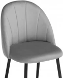 Стул Notta на металлокаркасе Логан светло-серый / черный 542622