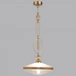 Подвесной светильник Odeon Light Krema 5441/1 сатинированн.латунь/прозрачн./металл/стекло/травертин/веревка G9 LED 6W (220V, подвески, на цепи)