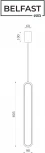 Подвесной светильник Belfast Nevis 86227-1W-60 BL (LED, 220V, на проводе)