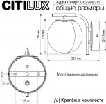 Бра RGB Citilux Адам Смарт CL228B313 (LED, 220V, шар)