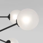 Потолочная люстра Wi-Fi на штанге Eurosvet Volver 50383 черный (220V, управление смартфоном, голосовое управление, умный дом - Minimir Home, Алиса, Маруся, Салют, шарики)