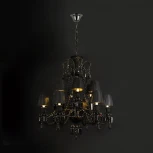 Подвесная люстра ярусная Loft It Zenith 10210/12 Black (220V, на цепи)