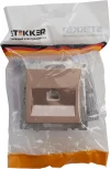Розетка Ethernet RJ-45 (шампань) Stekker Катрин 39599