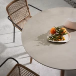 Стул уличный La Forma (ex Julia Grup) Ellen (Коричневый,Бежевый,Черный/ Сталь,Веревка)