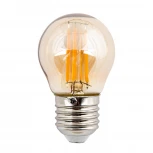 Лампа светодиодная, форма «шар», золотистая колба Uniel Vintage LED-G45-5W/GOLDEN/E27 GLV21GO