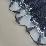 Комплект 5 белых нитей по 20м, 1000 LED, провод черный каучук 2,3мм, IP54 Laitcom ECO1000-11-1W