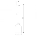 Подвесной светильник Eurosvet Tandem 50119/1 никель (220V, на проводе, круглые)