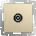 ТВ-розетка оконечная (шампань рифленый) Werkel W1183010 (a051427)