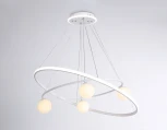 Подвесной светильник Ambrella Comfort FL66326 (регулировка яркости, LED, 220V, пульт управления, на тросе, шарики)