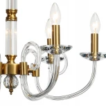 Подвесная люстра Stilfort Glass 1050/03/06P (220V, хрусталь, на цепи, свеча)