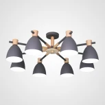 Потолочная люстра на штанге Folke 8 Gray ImperiumLoft Folke01 (178024-26) (LED, 220V)