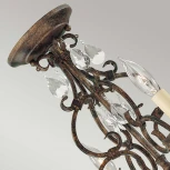 Подвесная люстра Feiss FE-CHATEAU4 (220V, подвески, на цепи, подсвечник, свеча)