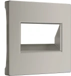 Накладка для двойной розетки Еthernet RJ-45 (дымчатый) Werkel W1291104