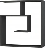 Полка Фигурная LABY SHELF (Дерево/Темно-серый) LEVE