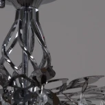 Потолочная люстра на штанге хрустальная Reluce 01108-0.3-340 CR (220V)