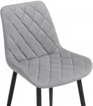 Стул Notta на металлокаркасе Баодин Б/К светло-серый / черный 517120