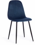 Стул BREEZE (mod. 4724) / 1 шт. в упаковке (Вельвет,Металл /Синий,Черный)