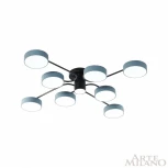 Потолочная люстра на штанге Arte Milano Ferrara 253039/8+1 Bk/Gr (LED, 220V, круглые)