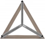 Вешалка напольная Галилео 213 металлик/шимо от фабрики Mebelik