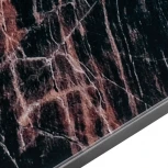 Стол Areal раскладной 140-180х80х75 чёрный мрамор с чёрными ножками Bradex Home RF 0414