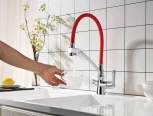 Смеситель Lemark Comfort LM3070C-Red для кухонной мойки