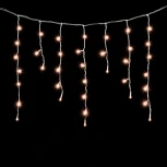 Гирлянда Бахрома 3,1 x 0,5 м Экстра Тепло-Белая 220В, 150 LED, Провод Прозрачный ПВХ, IP54