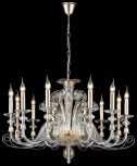 Подвесная люстра большая Wertmark Nadina WE174.12.303 (220V, на цепи, подсвечник, свеча)